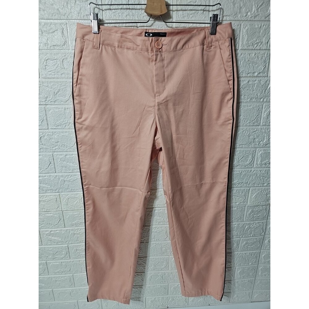 New With Tag Oakley Bella Chino Golf Women's Pants Pink Size Large  34X28